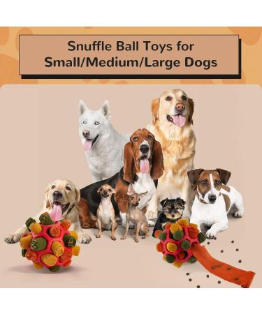 Buy Portable Larimuer Sniffing Ball for Dogs | Interactive Snuffle Toy for Small & Medium Pets - Red & Black - Buy Online on GoSupps.com