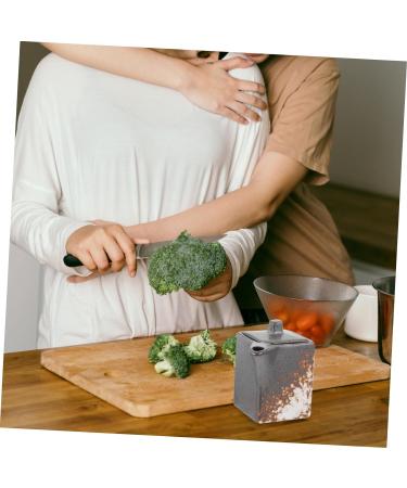 ABOOFAN Ceramic Sauce Vinegar Pot Liquid Dispenser Mini Seasoning Bottles Container with Lid Condiment Japanese Oil Cruet Ceramic Soy Sauce Dispenser Seasoning Bowl Seasoning Canister 9.2X7.5X6CM Black - Buy Online on GoSupps.com