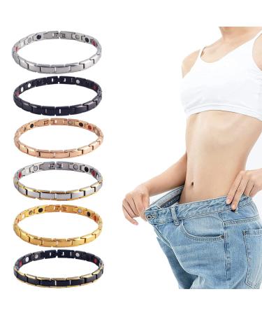 Magnetic lymph drainage bracelet imagine item item magnetic lymph tag bran strap Weight loss magnetic field therapy bracelet anti-swelling promotes blood circulation (6 color)