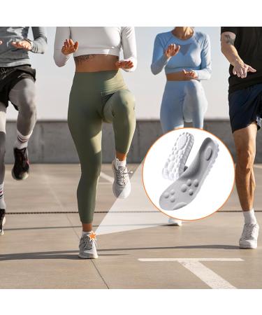 4D Insoles - Ultra Comfort Plantar Fasciitis & Sports Insoles | Cloud Technology Foot Support (Gray Size 11-12 - Buy Online on GoSupps.com