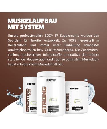 Buy Body IP Perfect Strong Creatine & Beta Alanine Powder | 100% Vegan Creapure Creatine Monohydrate | 480g - 60 Portions | Light Citrus Flavor | Muscle Building | Made in Germany - Buy Online on GoSupps.com