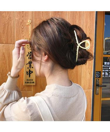 4pcs Large Whaleline Hair Clips for Women - Metal Pearl Faux Fur - Non Slip Hair Accessory - Buy Online on GoSupps.com