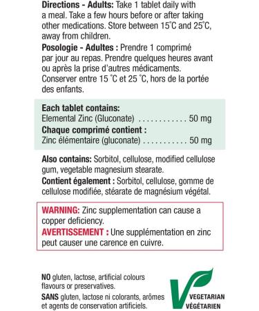 Jamieson Chewable Vitamin C 500 mg + Zinc 50 Mg Tablets Bundle - Buy Online on GoSupps.com