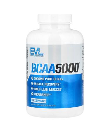 EVLution Nutrition EVL Nutrition BCAA 5000 Caps 240 Standard Amino Acids BCAA Standard 240 capsules