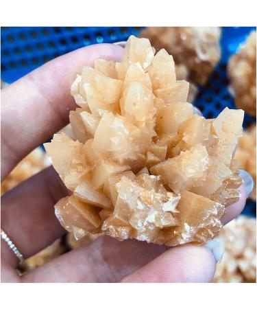 Natural Crystal Rough 1 pc Natural Flower Rare Yellow Calcite Cluster coarse Specimen - Buy Online on GoSupps.com