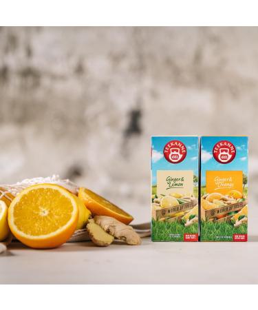 DEKOND TEEKANNE - Ginger & Orange Fruit Tea - Orange & Ginger Fruit Teas - (6 x 20 Bags) - Buy Online on GoSupps.com