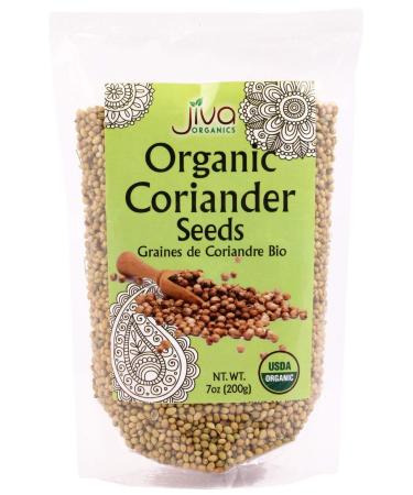 Jiva USDA Organic Coriander Seeds Whole 7 Ounce - New!
