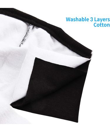 Buy 1 Pack Black Cloth Face Mask - Reusable Washable Triple Layer with Nose Bridge - EU0308 - International Shipping Available - Buy Online on GoSupps.com