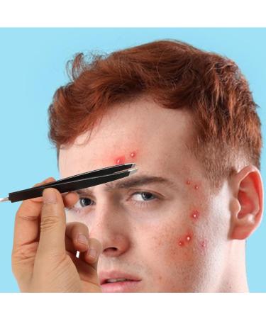 Didiseaon Double-Ended Eyebrow Tweezers Stainless Steel Eyebrow Tweezer Eyebrow Trimming Tweezer Professional Tweezer Eyebrow Grooming Tool Eyebrow Repairing Tweezer False Eyelash Pick Tool - Buy Online on GoSupps.com