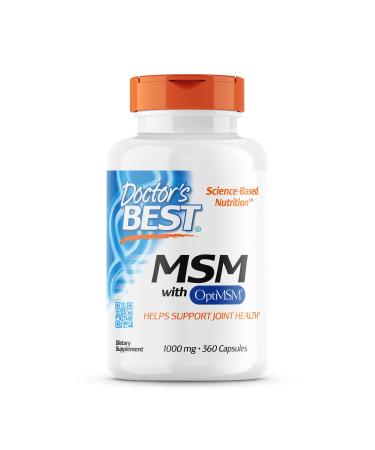 Doctor's Best MSM with OptiMSM 1000 mg 360 Capsules