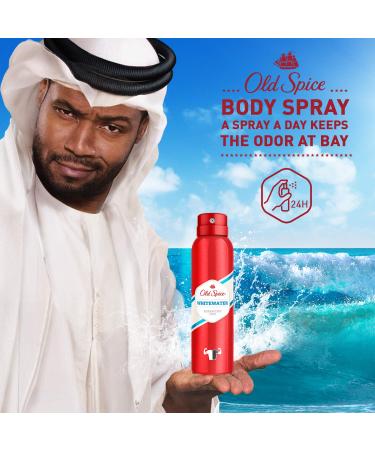 Old Spice Whitewater Deodorant Body Spray for Men 150ml - 6 Pack - Buy Online on GoSupps.com