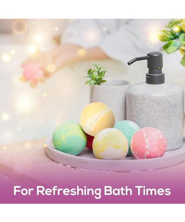 Beautyfrizz Luxury Bath Bombs Gift Set - Lavender and Rose Bubble Spa Bombs for Relaxation - Buy Online on GoSupps.com