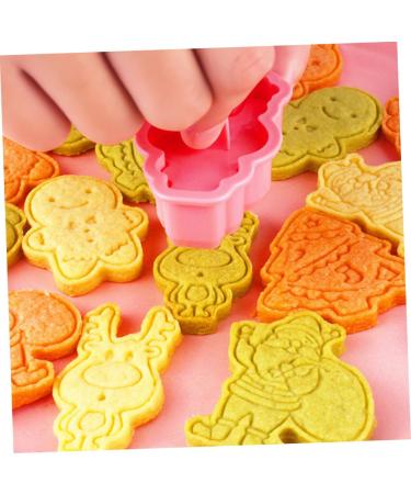 Ciieeo 6pcs Biscuit Mold Biscuits Ice Cake Mold Cake Kit Cookie Mold Push Type Baking Tools 3D - Buy Online on GoSupps.com