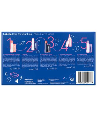 Labello Gift Set - Moisturizing Lip Care Set | 5 Pack with Lip Stick Gloss & More | Perfect for Hydrated Lips | International Shipping - Buy Online on GoSupps.com