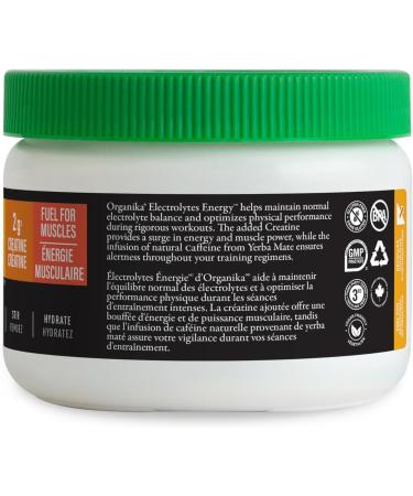Organika Electrolyte Energy- Pre-Workout 2g of Creatine Natural Yerba Mate Caffeine Inositol- Passionfruit Guava Flavour- 180g - Buy Online on GoSupps.com