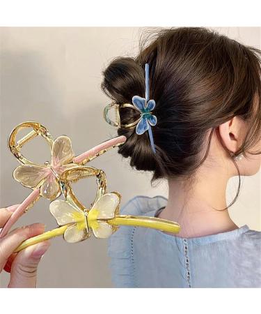 Hair clips Claw Clips 1 Pc Vintage Large Shark Clip Metal Butterfly Hair Claw For Women Gold Hairpin Hair Gripper Ponytail Claw Clip-A(A) - Buy Online on GoSupps.com