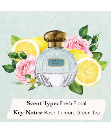 Tocca Eau de Parfum Bianca: Fresh Floral Rose Lemon Green Tea Hand-Finished Bottle (50 ml) 1.75 Fl Oz (Pack of 1) - Buy Online on GoSupps.com