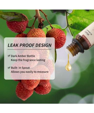 GREENSLEEVES Litchi Essential Oil 10ml - 100% Pure Organic Aromatherapy Diffuser Oil with Litchi Scent - Buy Online on GoSupps.com