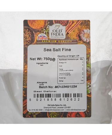 Old India Sea Salt Fine 750g - Premium Quality Natural Salt - 750g - Buy Online on GoSupps.com