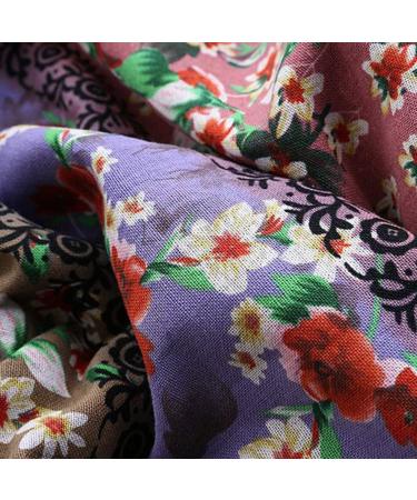 Women's Vintage Printed Hoodie Oversize Coat - Pink, Large | Winter Warm Outwear with Pockets - Buy Online on GoSupps.com