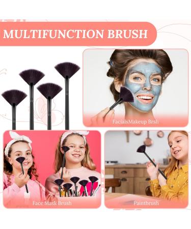 8 Pieces Soft Facial Fan Brushes - Multi-Use Makeup Tools for Blush Foundation Face Masks & Glycolic Peel - Ideal for Estheticians - Buy Online on GoSupps.com