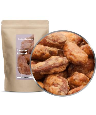 2 x 550g roasted chirmes burned premium almonds crunchy roasted with golden brown caramel covered vegetarian gluten -free lactose -free brain almond 550 g (2 Pack)