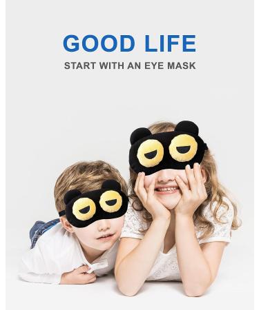 2-Piece Funny Eye Sleep Mask Set | 100% Blackout Blindfold for Women, Men, Kids | Adjustable Strap, Soft & Comfortable | Ideal for Travel, Sleep, Rest | Eye Shades for Ultimate Relaxation - Buy Online on GoSupps.com