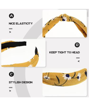 Solustre 10 Pack Floral Hair Bands for Toddlers & Women - Fabric Knot Headbands Trendy Accessories - Buy Online on GoSupps.com