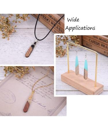 Beadthoven 26pcs Natural Wood Resin Teardrop Charms Earrings Pendants - Mixed Colors Statement Jewelry Making Findings - Buy Online on GoSupps.com