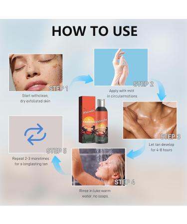 Natural Tanning Lotion - Self Tanner & Gradual Tan Cream for Men & Women | Peach Formula SPF0 - Buy Online on GoSupps.com