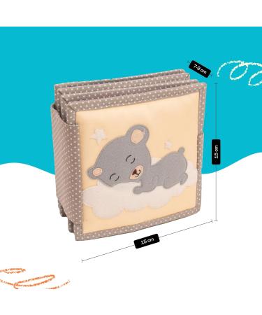 Jolly Designs Mini Quiet Book - Montessori Experience Toy for Toddlers | 6-Page Fabric Activity Book for Motor Skill Development (18+ Months) - Buy Online on GoSupps.com