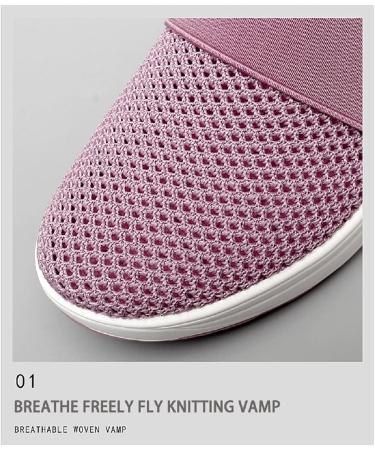 Sevensmz Women's Air Cushion Slip-On Walking Shoes - Orthopedic Diabetic Shoes - Size 38 Blue - Buy Online on GoSupps.com