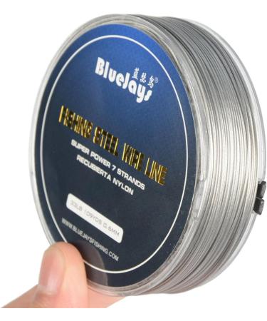 100m 33lb 0.6mm Nylon Coated Stainless Steel Fishing Leader Wire - Buy Online on GoSupps.com