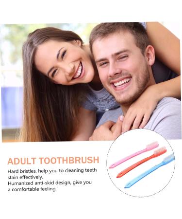 Healvian 24-Piece Ergonomic Hard Toothbrush Set - Brightening Medium Travel Toothbrushes for Adults - Super Hardy Dental Care - Buy Online on GoSupps.com