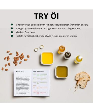 Oil Set Gift Set (5x50ml) | Premium Cold-Pressed Oils from the Cave of the Lion | Gourmet Gift for Every Occasion - Buy Online on GoSupps.com