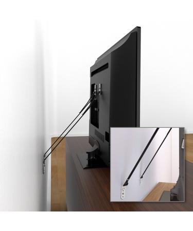 Baby Safety Metal TV Straps Furniture Anti-Tip Straps Heavy Duty Strap All Flat Screen TV/Furniture 2 Pack - Buy Online on GoSupps.com