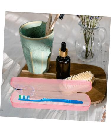 Magiclulu Portable Toothbrush Case - 4 Pcs Travel Dental Storage Box - Kissing Brushes Himmelblau - 21x5.5cm - Buy Online on GoSupps.com