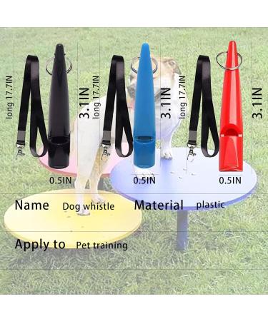 3 Pcs Professional Dog Whistle Dog Whistle for Recall Training Complete Lanyards and Keyrings for Barking Control - Buy Online on GoSupps.com