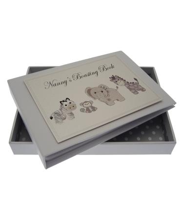 White Cotton Cards Nanny's Boasting Book Silver Toys Tiny Album