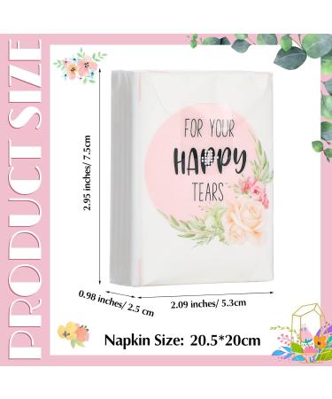 100 Wedding Tissues Pack for Guests - Individually Packed Facial Tissues for Happy Tears - Bulk Travel Pocket Tissues for Wedding, Birthday, and Daily Use - Buy Online on GoSupps.com