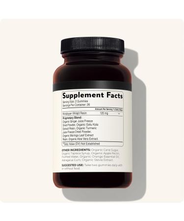 Blisque Pure Himalayan Organic Shilajit Resin Gummies Supplement | Contains Fulvic Acid and Trace Minerals | Authentic and Natural | 52 Gummies - Buy Online on GoSupps.com