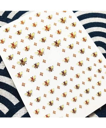 Bee 3D Nail Stickers - 2 Sheets DIY Self-Adhesive Insect Nail Art Decals - Buy Online on GoSupps.com