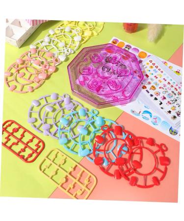 minkissy 5 Sets Children's Nail Art Toys Children Manicure Toy Nail Accessories Charms Kid Nail Polish Diy Kids Nail Art Kit Toddler Nail Polish Kit Make up 3d Plastic Nail Stickers - Buy Online on GoSupps.com
