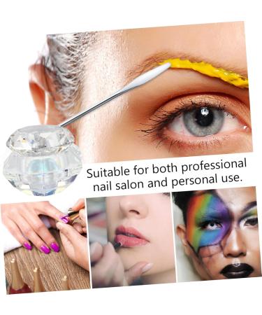 Beatifufu Nail Art Crystal Cup Travel Small Jar Bead Containers Cream Lotion Jar Makeup Container Cosmetics Clear Nail Varnish Empty Sample Jar Clear Nail Polish Containers for Beads Glass 6.5x8cm As Shown - Buy Online on GoSupps.com