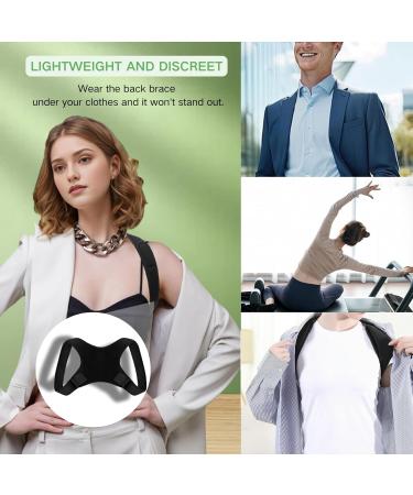 Posture Corrector for Women & Men | Adjustable Back Brace for Neck & Back Pain Relief | Ultimate Shoulder & Back Support - Buy Online on GoSupps.com