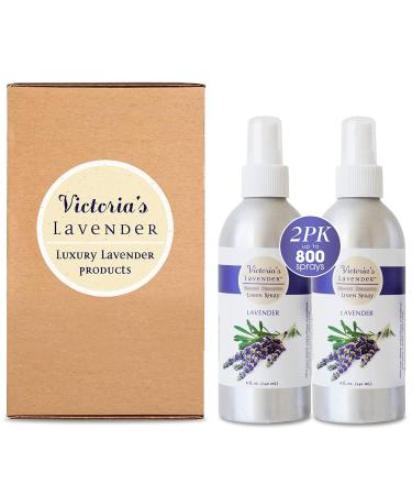 Victoria's Lavender Pillow and Linen Spray Lavender Essential Oil - Lavender Spray Pillow Spray Pillow Mist Spray Handmade in Oregon Pack of 2 16 oz Total Lavender 8 Fl Oz (Pack of 2)