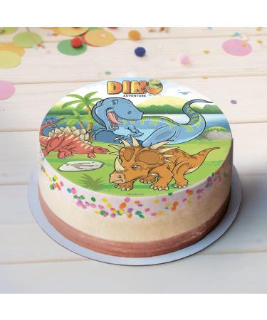 Dekora - 145093 Dinosaur Edible Wafer Paper Cake Topper| Rice Paper | - 20cm - Buy Online on GoSupps.com