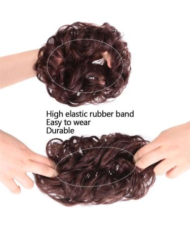 Messy Bun Hair Piece for Women Messy Bun Hair Piece Synthetic Fake Scrunchies Ponytail Extension Wavy Curly Elastic Rubber Band Hair Bun Extensions for Women Girls Fake Hair Accessories for Women Gi 2-01 - Buy Online on GoSupps.com