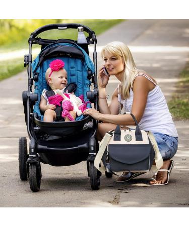 Balakaka 2-in-1 Baby Diaper Bag Stroller with Pacifier Bag - Large 7L Dark Blue Mommy Backpack - Buy Online on GoSupps.com