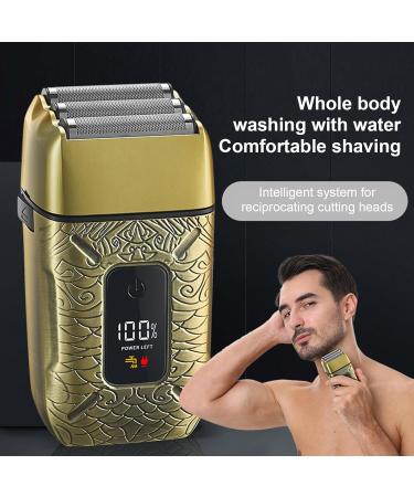 Beard Trimmer for Men - IPX6 Waterproof Electric Razor with 3 Blades | Wet & Dry Hair Clippers for Travel Grooming - Buy Online on GoSupps.com